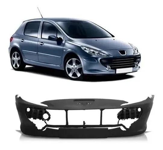 Capa Parachoque Dianteiro Peugeot 307 2007 A 2011 Com Furo