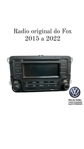 Radio original do Fox 2015 a 2022 original Volkswagen  sem o código 