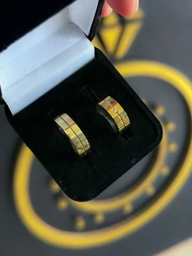 alianças de casamento de moeda antiga