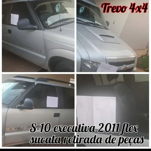 Sucata Chevrolet S10 executiva 2.4 flex 11 para retirada de peças