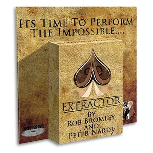 Kit de mágica - Extractor, por Rob Bromley e Peter Nardi - acompanha DVD em inglês (novo)