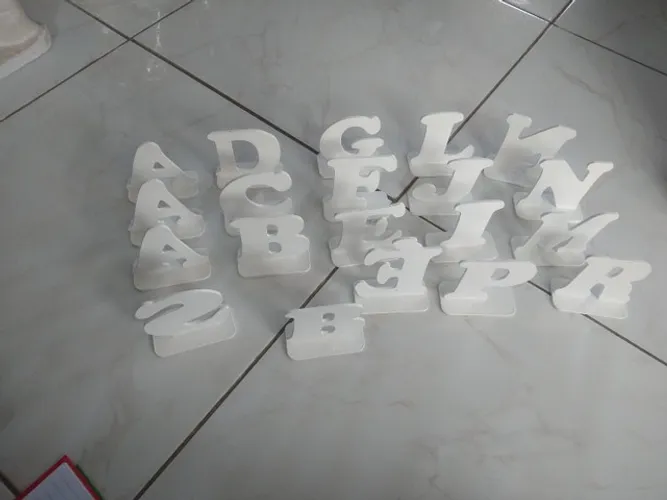 Kit de letras em MDF para decoração