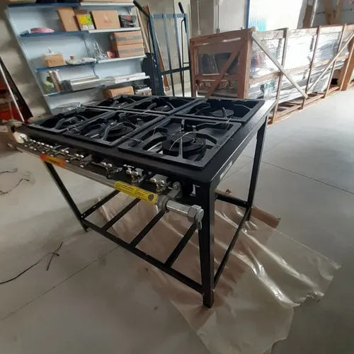 Venâncio Fogão Extra 6 Bocas Fogão industrial 6 Queimadores Grelha 30x30