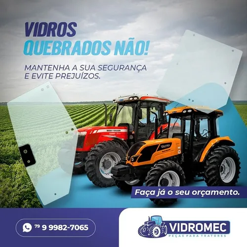 Parabrisas e Vidros para Tratores
