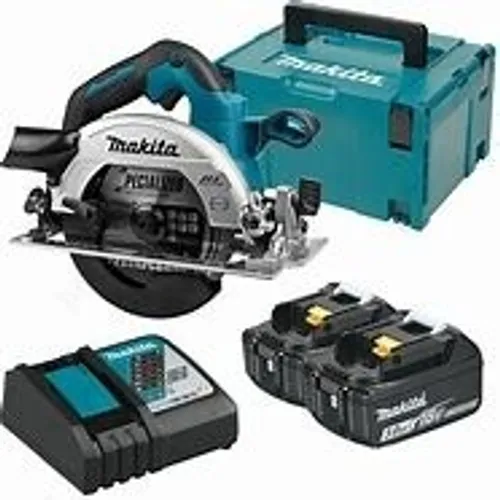 Serra Circular Makita 6.1/2 pol c/2 bat 18v 3ah+ carreg+maleta