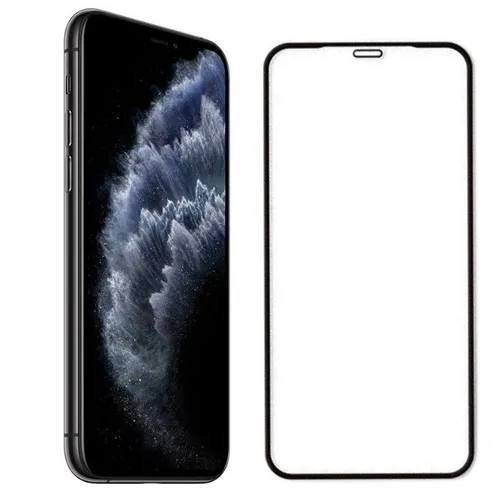 Película 3D de Vidro iPhone 11 Pro Max / XS Max Universal Preto Borda Infinita