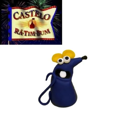 Boneco Ratinho do Castelo Ratibum de Biscuit Nostalgia Produto a pronta Entrega Colecionad