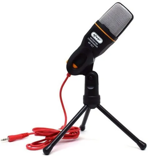 Microfone Condensador De Mesa P2 Tripe