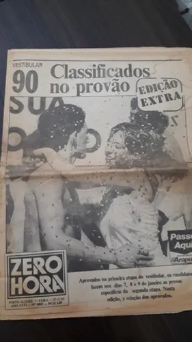 Jornal Listão Classificados No Provão 90 De 07-12-1989