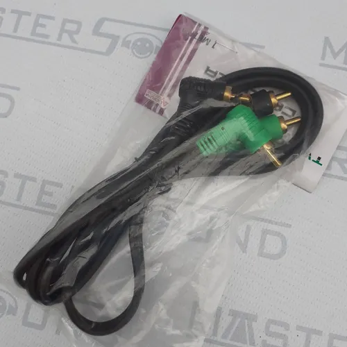 Cabo 2rca macho, p/ 2rca macho. C/ (1) um metro. Novo