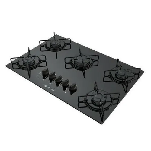 Cooktop Atlas 5 bocas acendimento automático *novo na caixa