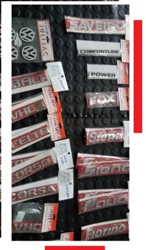 Letras de nomes carro e Emblemas Fiat Vw Gm cafhl gitjc