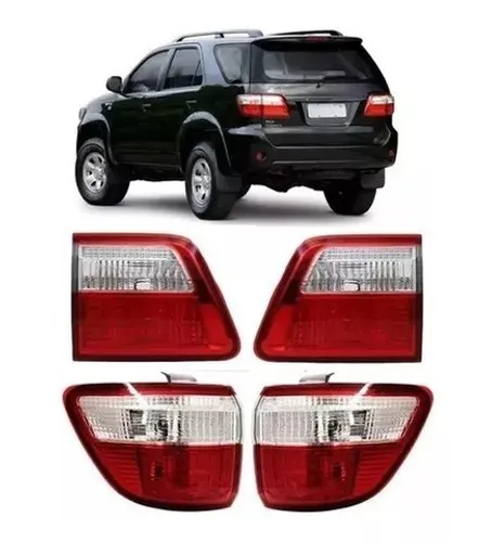 Jogo Lanterna Traseira Hilux Sw4 Canto E Mala 2009 2010 2011
