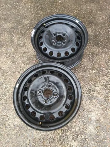 Par Rodas de Ferro Honda Fit, City, Civic Antigo Aro 15 Furação 4x100