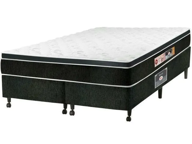 Cama box base queen e colchão D45 queen