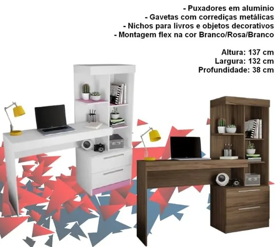 Sala escritório mesa offline com nicho 