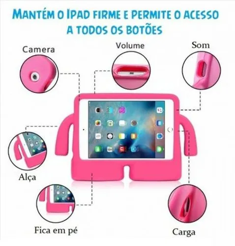 Capa anti shock ibuy infantil para ipad air ipad mini 1 2 3 IPAD 7 2019 IPAD 8 2020 IPAD 9