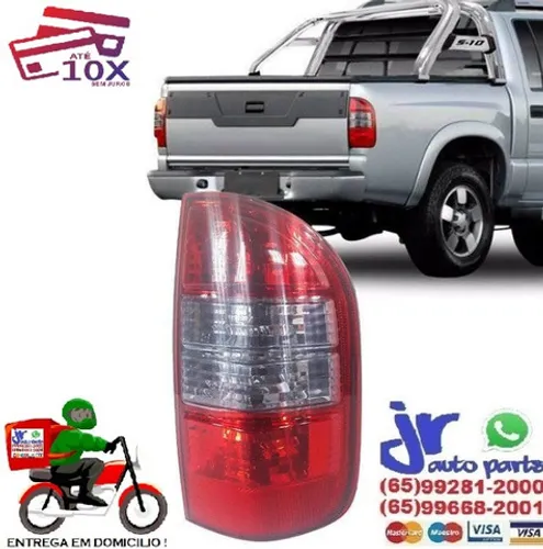 Lanterna Traseira S10 01 02 03 04 05 06 07 08 09 Bicolor Fumê