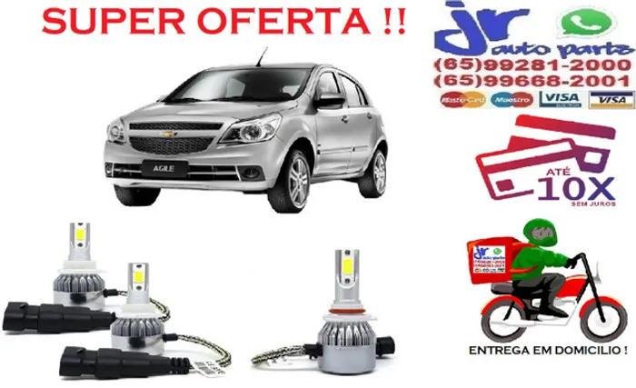 Lampada Ultra LED(Milha)Agile 6000K 12V 24V