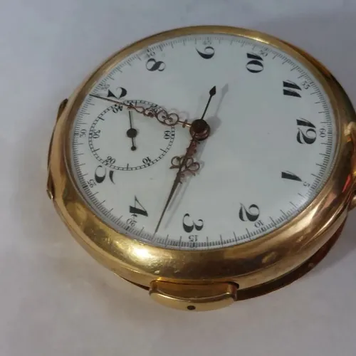Relógio marca lepic suisso chronograph ouro soneria