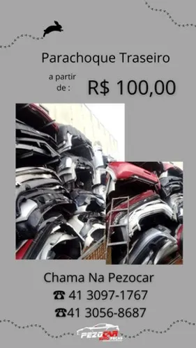 parachoques traseiros na promoção