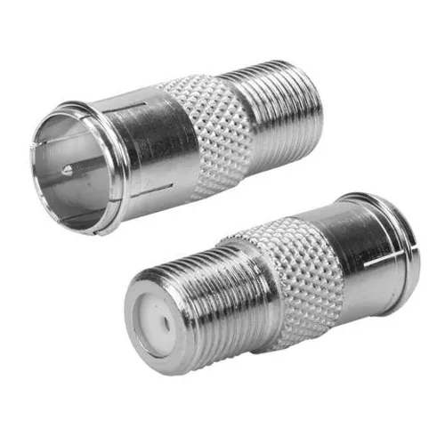 Adaptador Coaxial F Femea X Engate Rapido