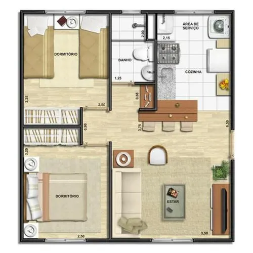Casa Pré fabricada - construção de casa com 2 quartos, valor R$55.200  + frete