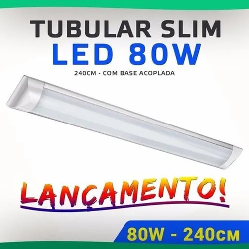 Luminária Linear 80w 2,40cm 6000k