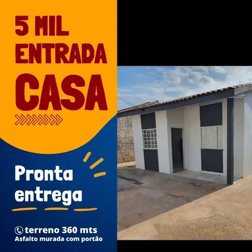 Casa Asfalto Várzea Grande 5 Mil Entrada Murada
