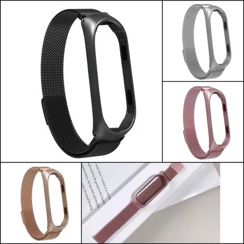 Pulseiras de metal magnética para mi Band 3/4/5/6_ entrego 29,99