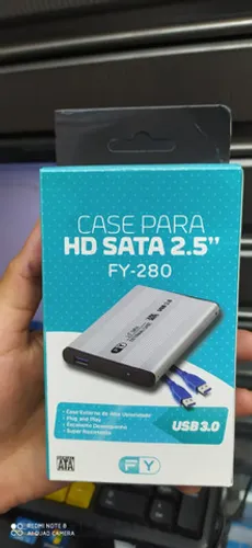 Case para HD sata 2.5" Fy-280 usb 3.0(honestidade e qualidade JK eletrônicos)