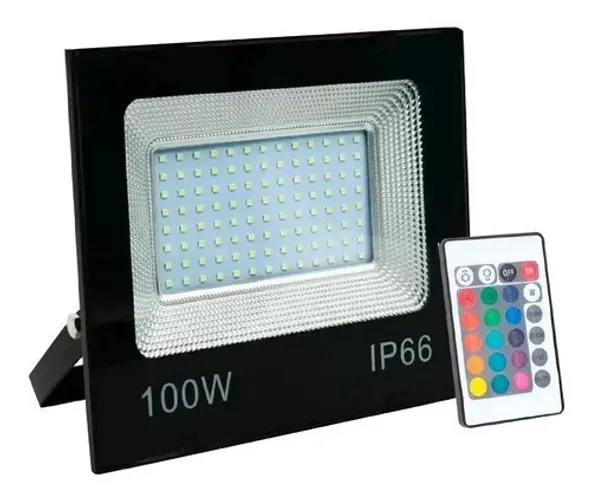 Oferta! Refletor Led 100w Rgb Prova Dagua