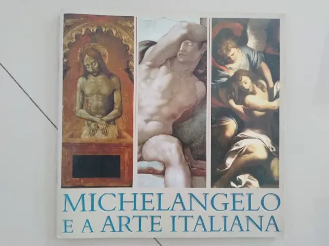 Livro "Michelângelo e a arte Italiana"Semi-novo.