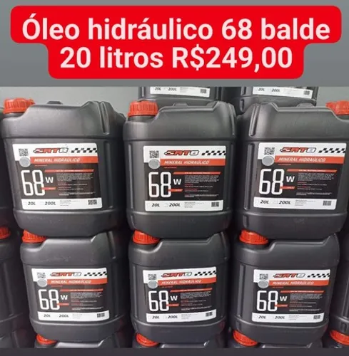 Hidráulico 68 balde 20 LT   marca srt8 mineral 
