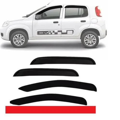 Calha De Chuva Defletor Fiat Novo Uno 4p todos peugs gctku