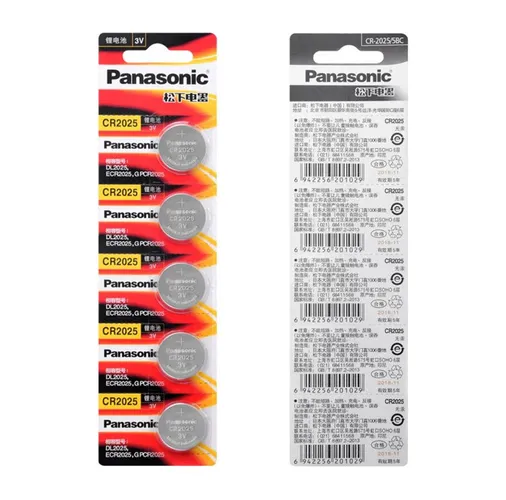 Bateria Panasonic CR2025 lítio 3v 150mAh original preços especiais atacado