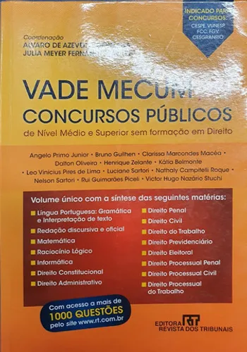 Livro: Vade Mecum para Concursos Públicos