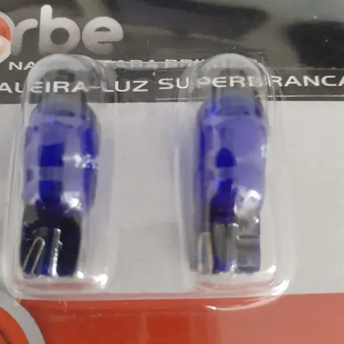 Lâmpada pingo azul. Novo. Instalado.
