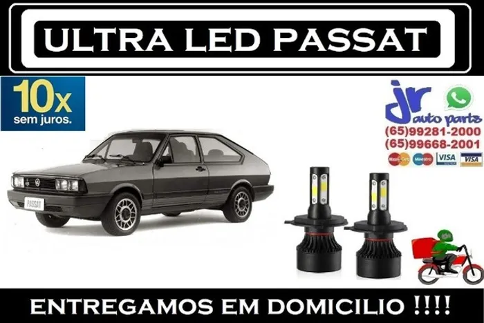 Lampada Ultra LED (Alta e Baixa) Passat 6000K 12V 24V
