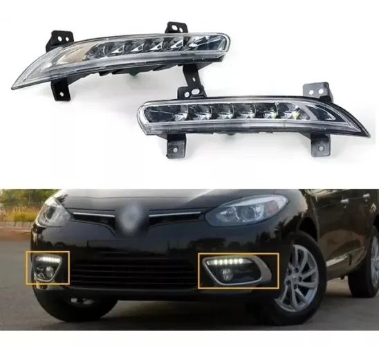 Par de Farol de Milha Led Renault Fluence 2015 a 2018