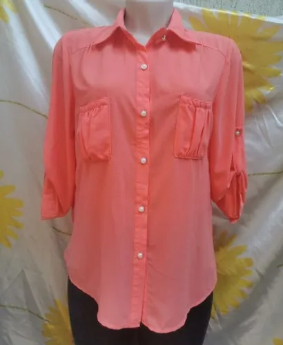 Blusa/camisa manga 3/4 tam m