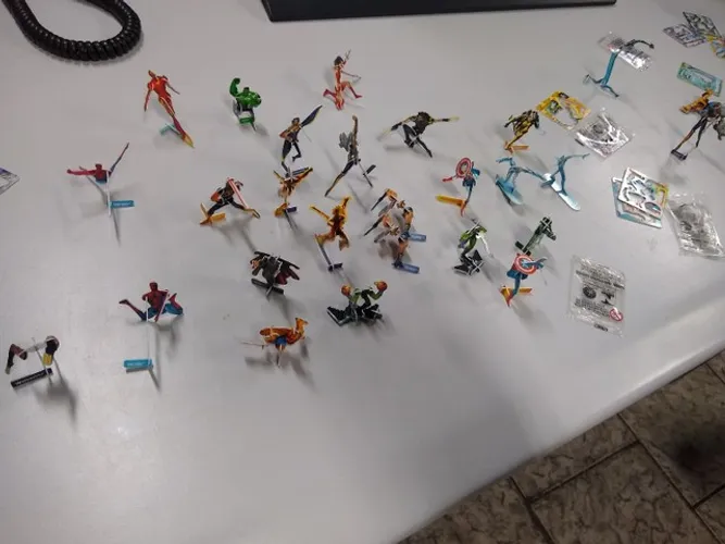 Montaveis da Marvel e X-Men - Elma Chips - Tazos