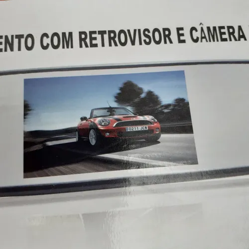 Sensor de estacionamento com retrovisor e câmera de led. Com visão noturna. Nova.