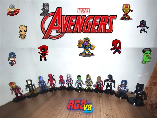 Miniaturas Vingadores - Marvel (venda por unidade ou coleção) 
