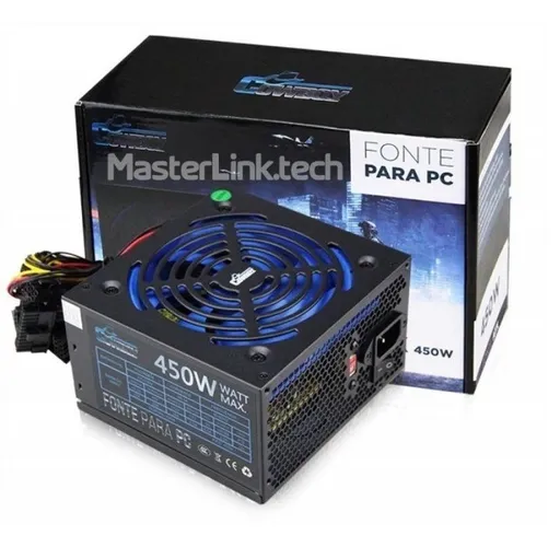 Fonte De Alimentação Gamer Pc Knup Cowboy Kp-533 450w Preto