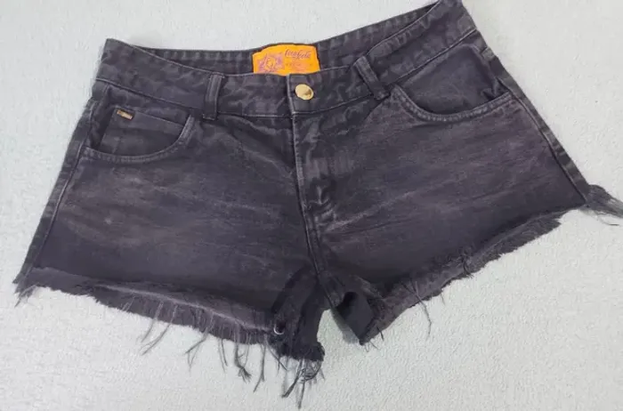 short jeans feminino coca cola - tamanho 38