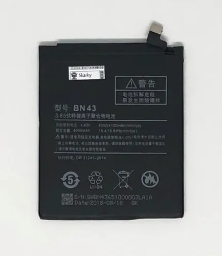 Bateria Xiaomi Redmi Note 4 BN43 4100mah Reposição Produto Novo e Original