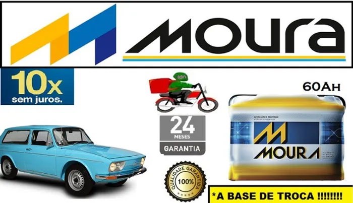 Bateria Moura 60ah VW Variant  12v 