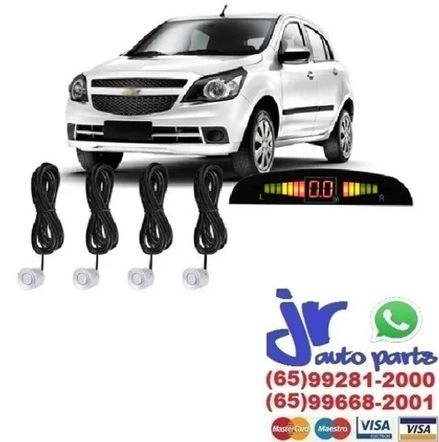 Kit sensor de estacionamento ré Branco