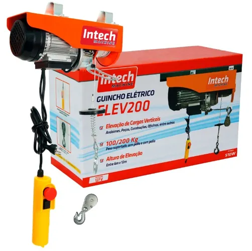 Talha Elétrica Coluna 100-200kg Intech 110V